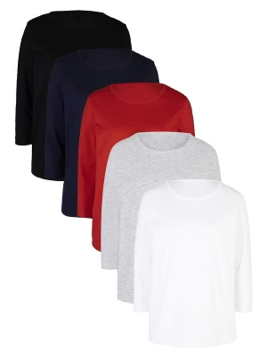 Foto van product bonprix Shirt donkerblauw / grijs gemêleerd / rood / zwart / wit