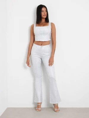 Foto van product Bootcut jeans Guess zilverkleurig