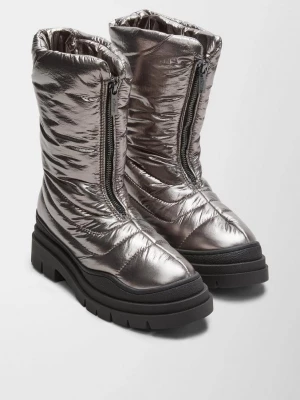 Foto van product Booties in een metallic look s.Oliver grijs