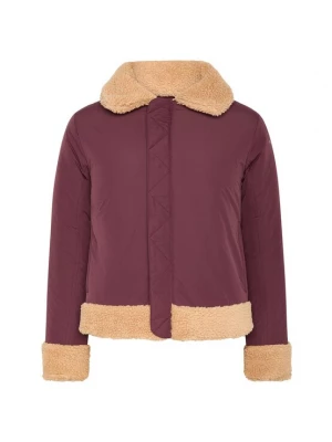 Foto van product Born Winterjas 'Umiko' beige / rood