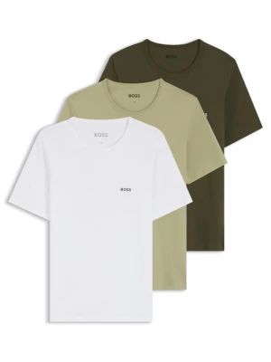Foto van product BOSS Shirt 'Classic' beige / donkergroen / wit