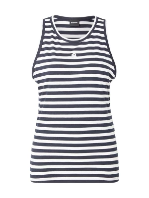 Foto van product BOSS Top 'Eveysa' donkerblauw / wit