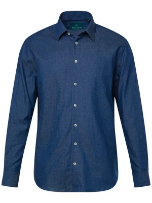 Foto van product Boston Park Overhemd blauw denim / donkerblauw