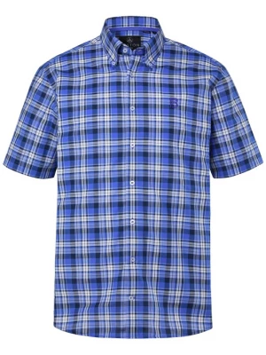 Foto van product Boston Park Overhemd blauw / navy / azuur / wit