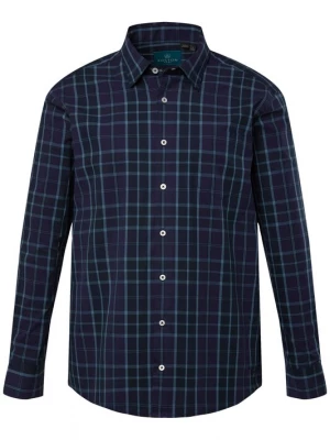 Foto van product Boston Park Overhemd donkerblauw / groen / lila