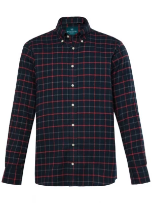 Foto van product Boston Park Overhemd navy / rood