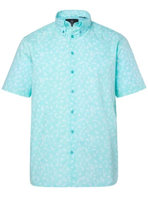 Foto van product Boston Park Overhemd turquoise / wit