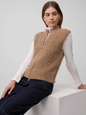 Foto van product Bouclé vest van alpacawolmix s.Oliver bruin