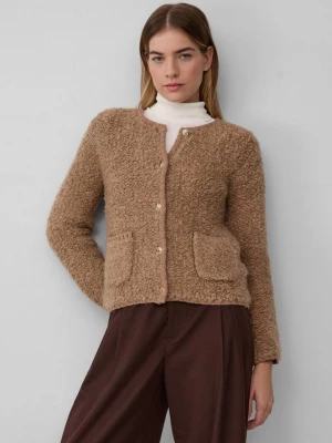 Foto van product Bouclé vest van alpacawolmix s.Oliver bruin