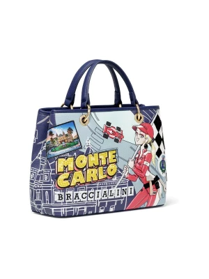 Foto van product Braccialini Handtas donkerblauw / geel / rood / wit