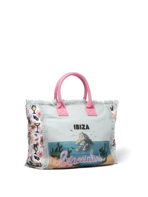 Foto van product Braccialini Handtas 'Thalassa' pastelblauw / geel / pink / zwart