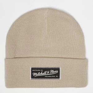 Foto van product Branded Patch Logo Beanie Mitchell & Ness beżowy
