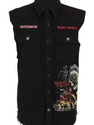 Foto van product Brandit Bodywarmer 'Iron Maiden' donkergeel / lichtgroen / rood / zwart