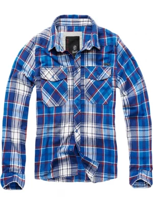Foto van product Brandit Overhemd blauw / navy / vuurrood / wit