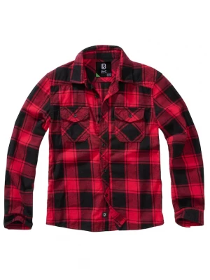 Foto van product Brandit Overhemd rood / donkerrood / zwart