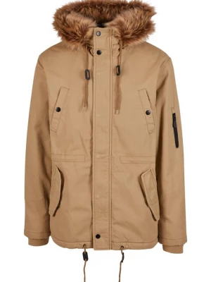 Foto van product Brandit Tussenparka 'Fish Tail' chocoladebruin / lichtbruin / zwart