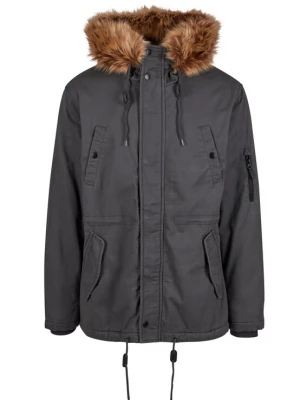 Foto van product Brandit Tussenparka 'Fish Tail' lichtbruin / donkerbruin / donkergrijs