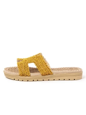 Foto van product Brasileras Huisschoenen 'Braida' mosterd