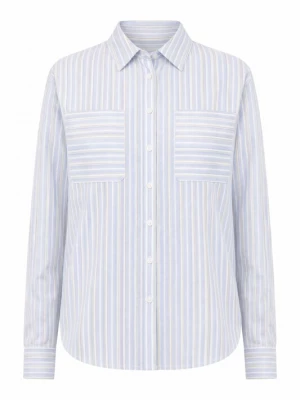 Foto van product BRAVE SOUL Blouse lichtblauw / zwart / wit