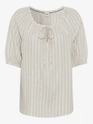 Foto van product BRAX Blouse 'Viva' stone grey / zilver / offwhite