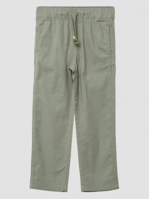 Foto van product Broek in een relaxed fit van katoen met linnen look s.Oliver olijfgroen