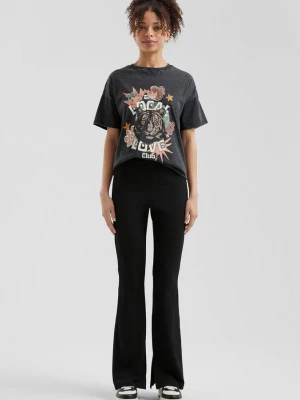 Foto van product Broek in interlock jersey met uitlopende pijpen QS zwart