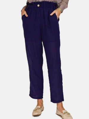 Foto van product Broek Le Jardin du Lin donkerblauw