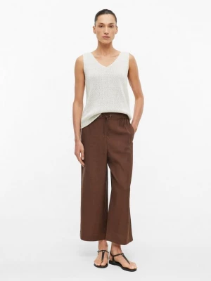 Foto van product Broek met elastische tailleband en steekzakken s.Oliver bruin