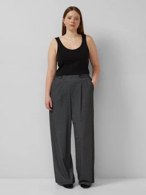 Foto van product Broek met elastische wijde pijpen QS grijs
