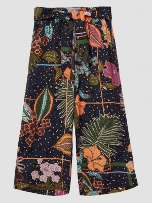 Foto van product Broek met motief van gesatineerde viscose in een loose fit s.Oliver