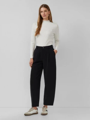 Foto van product Broek met rechte pijpen en plooien s.Oliver zwart