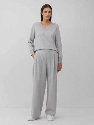 Foto van product Broek met steekzakken en elastische tailleband s.Oliver grijs