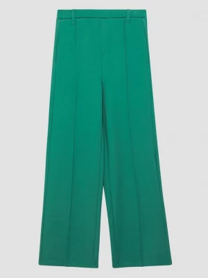 Foto van product Broek met wijde pijpen in interlock jersey s.Oliver groen