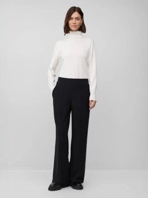 Foto van product Broek met wijde pijpen, steekzakken en elastische tailleband s.Oliver zwart