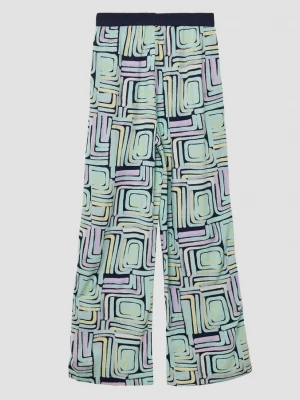 Foto van product Broek met wijde pijpen van viscose in een loose fit s.Oliver