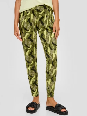 Foto van product Broek van viscose s.Oliver olijfgroen