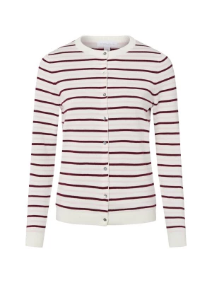 Foto van product Brookshire Gebreid vest ecru / bourgogne