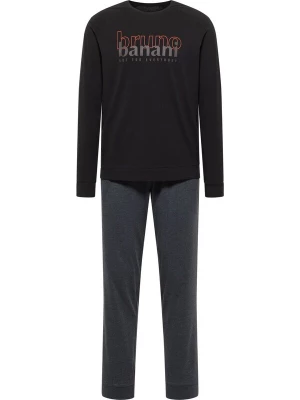 Foto van product Bruno Banani Pyjama lang 'Cortez' donkergrijs / oranje / zwart