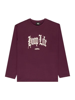 Foto van product Bucketz Shirt 'Hoop Life' lichtoranje / bourgogne / wit