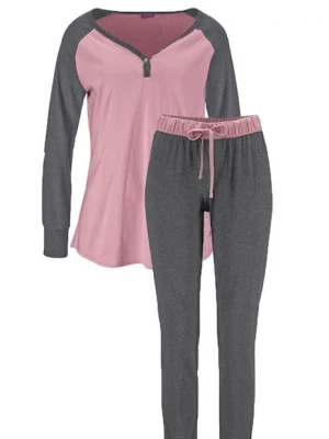 Foto van product BUFFALO Pyjama grijs / rosa