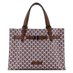 Foto van product bugatti Shopper 'Ella' grijs / taupe / bourgogne / wit