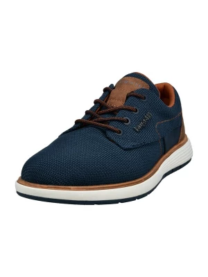 Foto van product bugatti Veterschoen donkerblauw / cognac