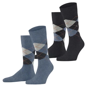 Foto van product BURLINGTON Sokken navy / duifblauw / lichtgrijs / donkeroranje