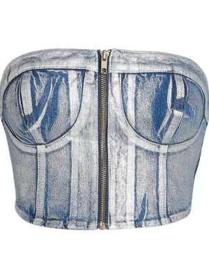 Foto van product Bustier KARL LAGERFELD lichtblauw denim