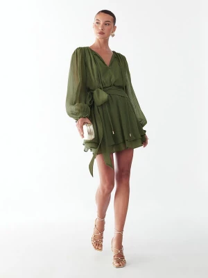 Foto van product BWLDR Cocktailjurk 'Olia' donkergroen