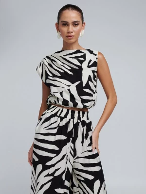 Foto van product BWLDR Top 'Alisa' zwart / wit