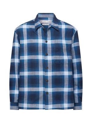 Foto van product By Garment Makers Overhemd 'Storm' navy / hemelsblauw / wit