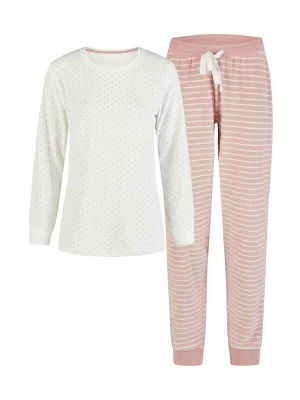Foto van product By Louise Pyjama 'by Louise Women's Terry Cloth Pyjamas Sleepwear Long Nightwear' abrikoos