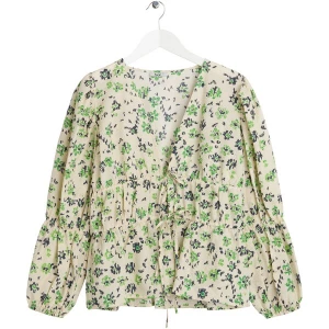 Foto van product BZR Blouse beige / blauw / groen