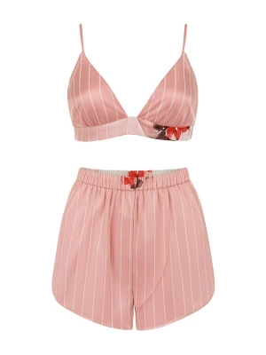 Foto van product C&City Pyjama rosa / rood / zwart / wit